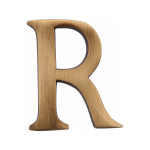 M Marcus Heritage Brass Letter R - Pin Fix 51mm